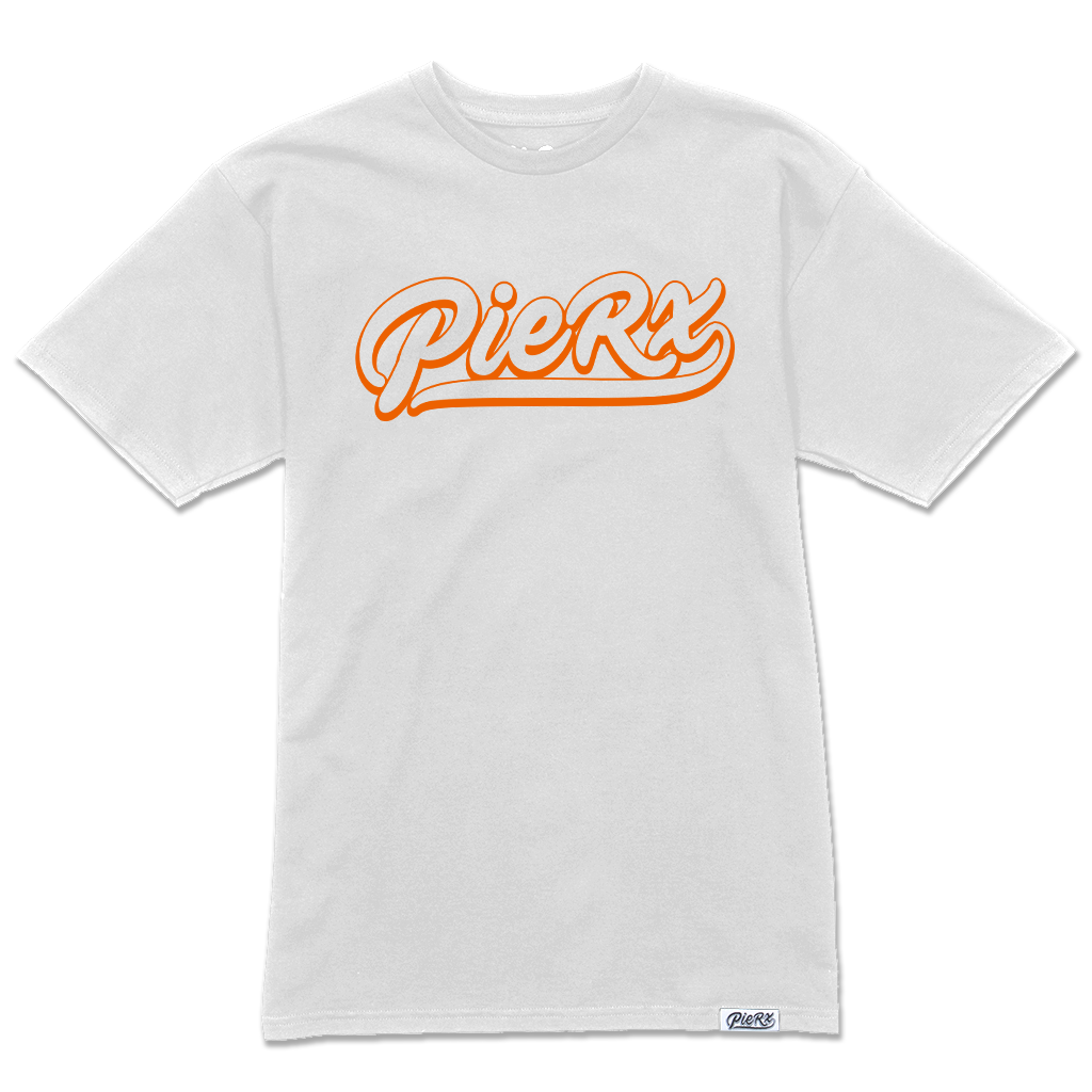 Whip Game Tee - White/Orange