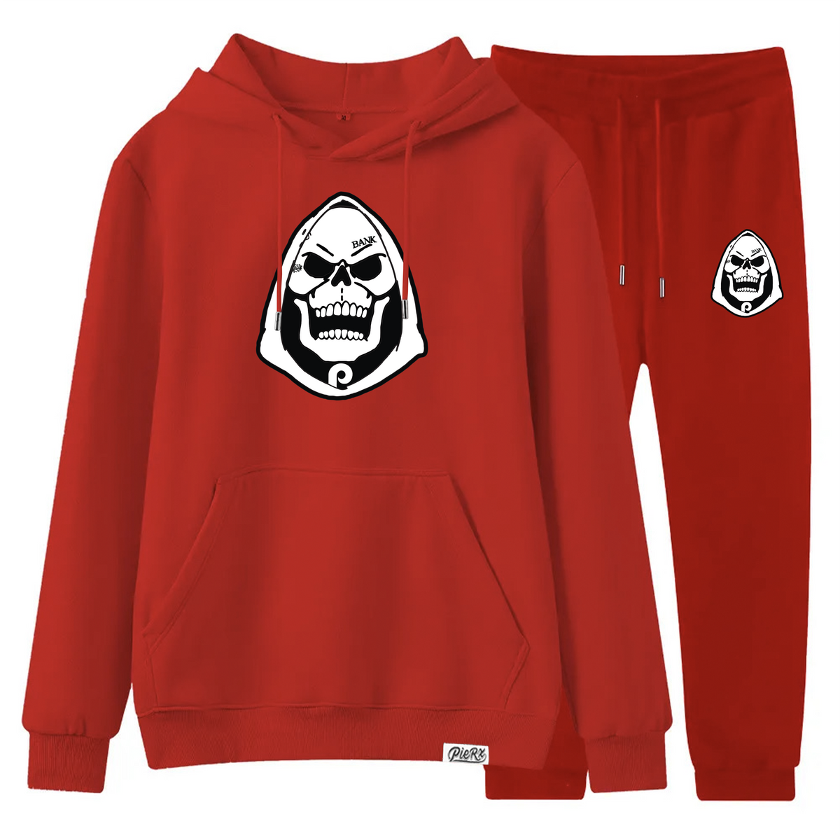 Skeletrx Sweat Suit - Red/White
