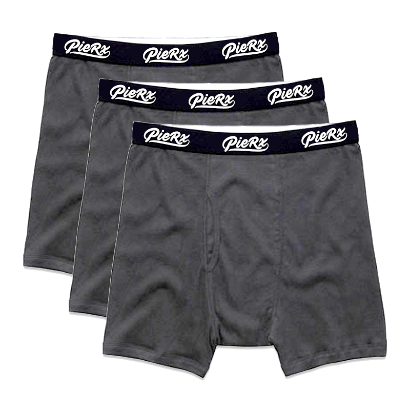 Whip Game Boxer Briefs - Gray (3-Pack)
