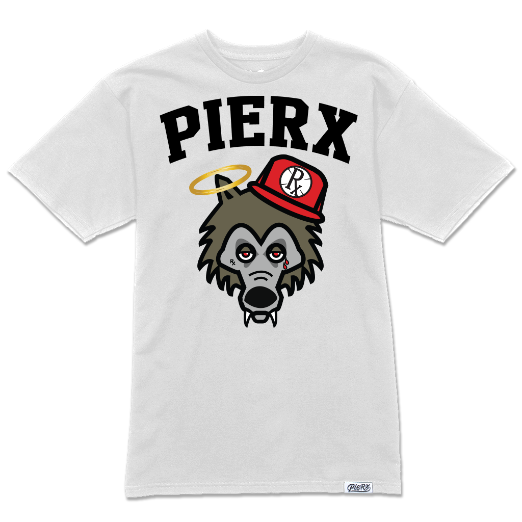 Rx Wolf x PieRx Block Tee - White/Black