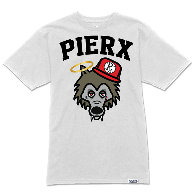 Rx Wolf x PieRx Block Tee - White/Black