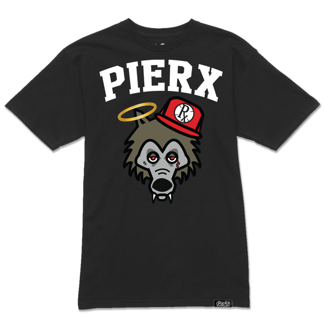 Rx Wolf x PieRx Block Tee - Black/White