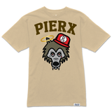 Rx Wolf x PieRx Block Tee - Sand/Brown
