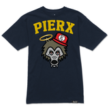 Rx Wolf x PieRx Block Tee - Navy/Gold
