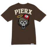 Rx Wolf x PieRx Block Tee - Brown/Cream