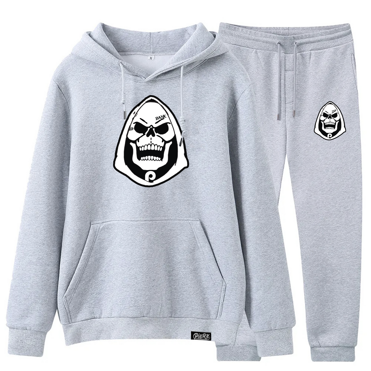 Skeletrx Sweat Suit - Gray/White