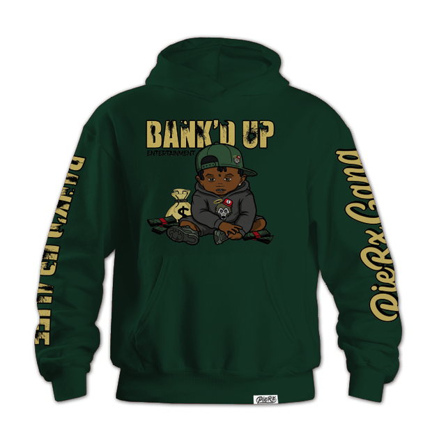 Pie-Rx x Bank'd Up Collab Hoodie - Green