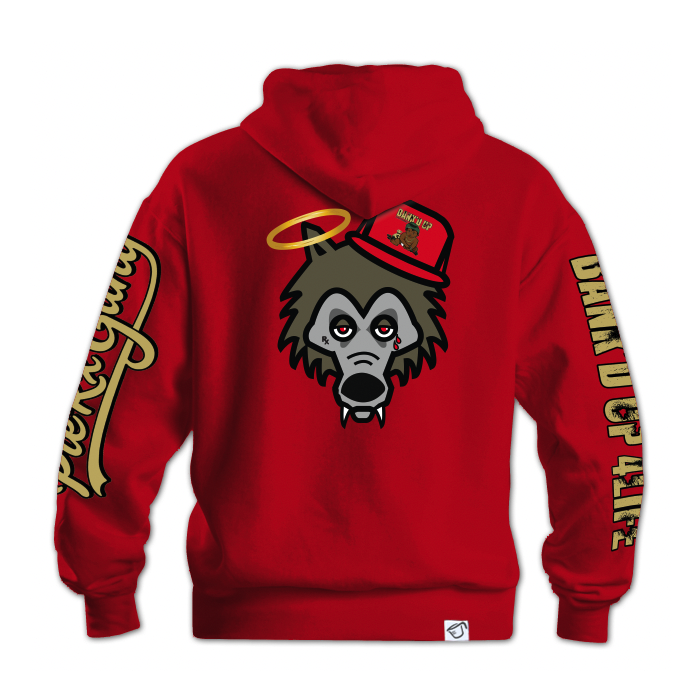 Pie-Rx x Bank'd Up Collab Hoodie - Red – Pie-Rx Clothing