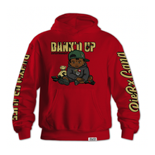 Load image into Gallery viewer, Pie-Rx x Bank'd Up Collab Hoodie - Red