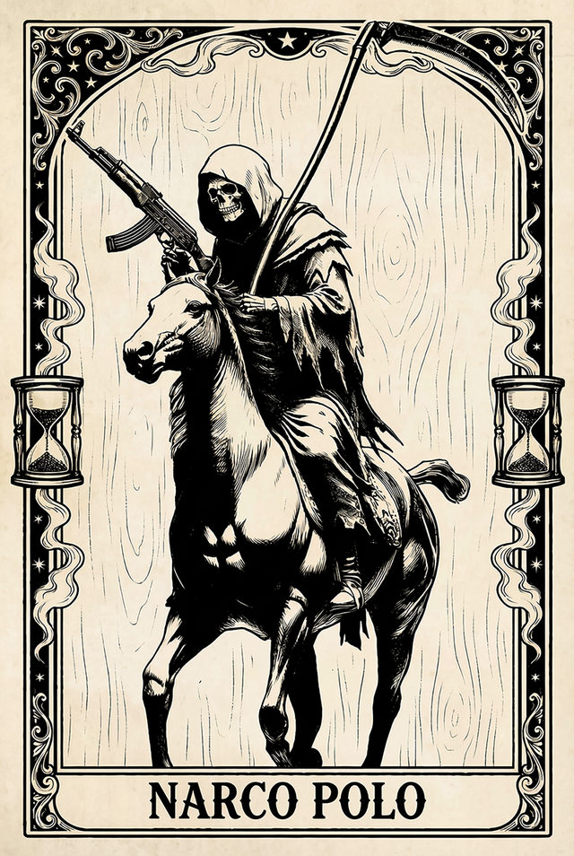 Narco Polo Tarot Card Poster 24" x 36"