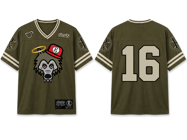 Wolf 16 Jersey - Olive/Tan