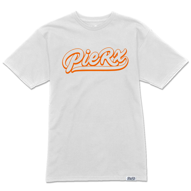 Whip Game Tee - White/Orange