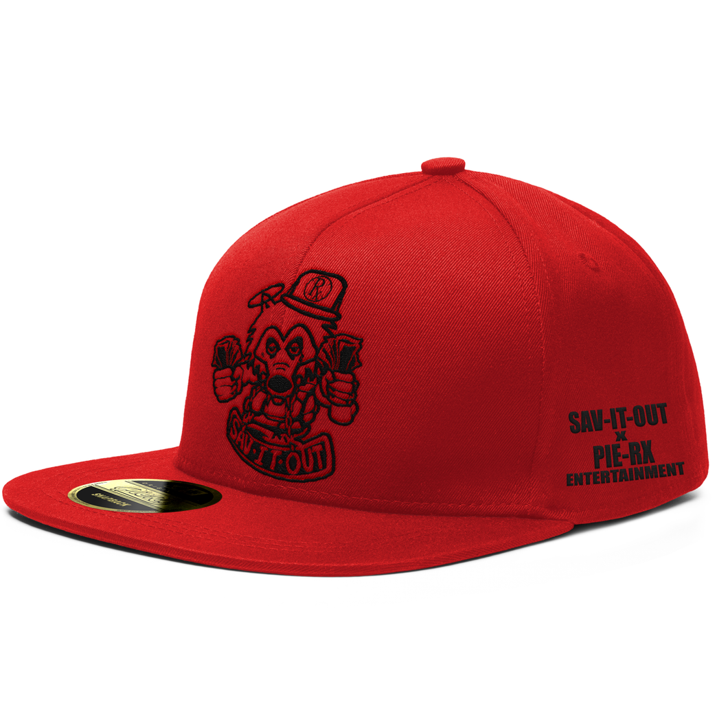 Snapback Hat - Sav It Out / Pie-Rx Entertainment - Red/Black
