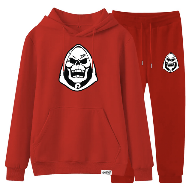 Skeletrx Sweat Suit - Red/White