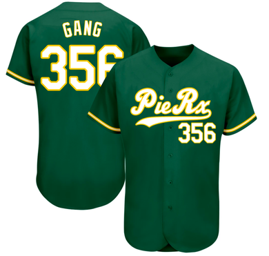 Green/Yellow 356 Baseball Jersey - Gang