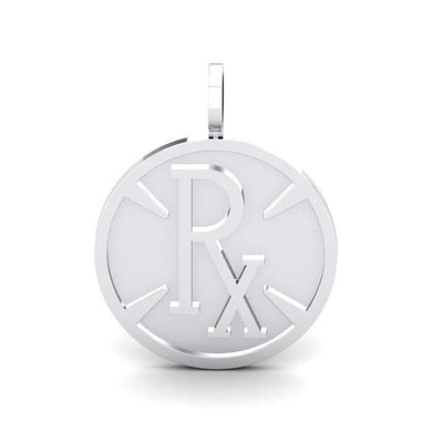 Pie-Rx Pendant - White Gold