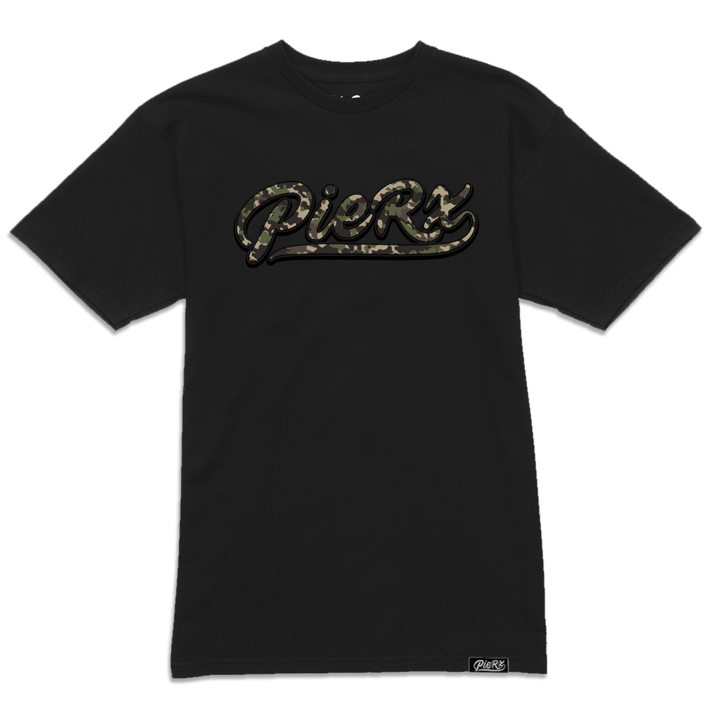 Whip Game Camo Tee - Black