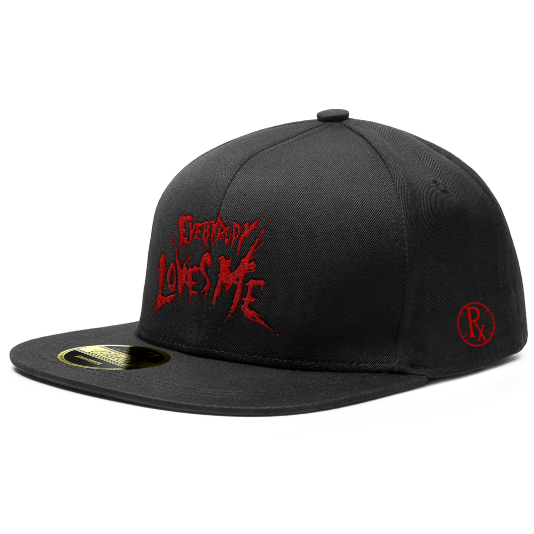 Snapback Hat - Everybody Loves Me Black