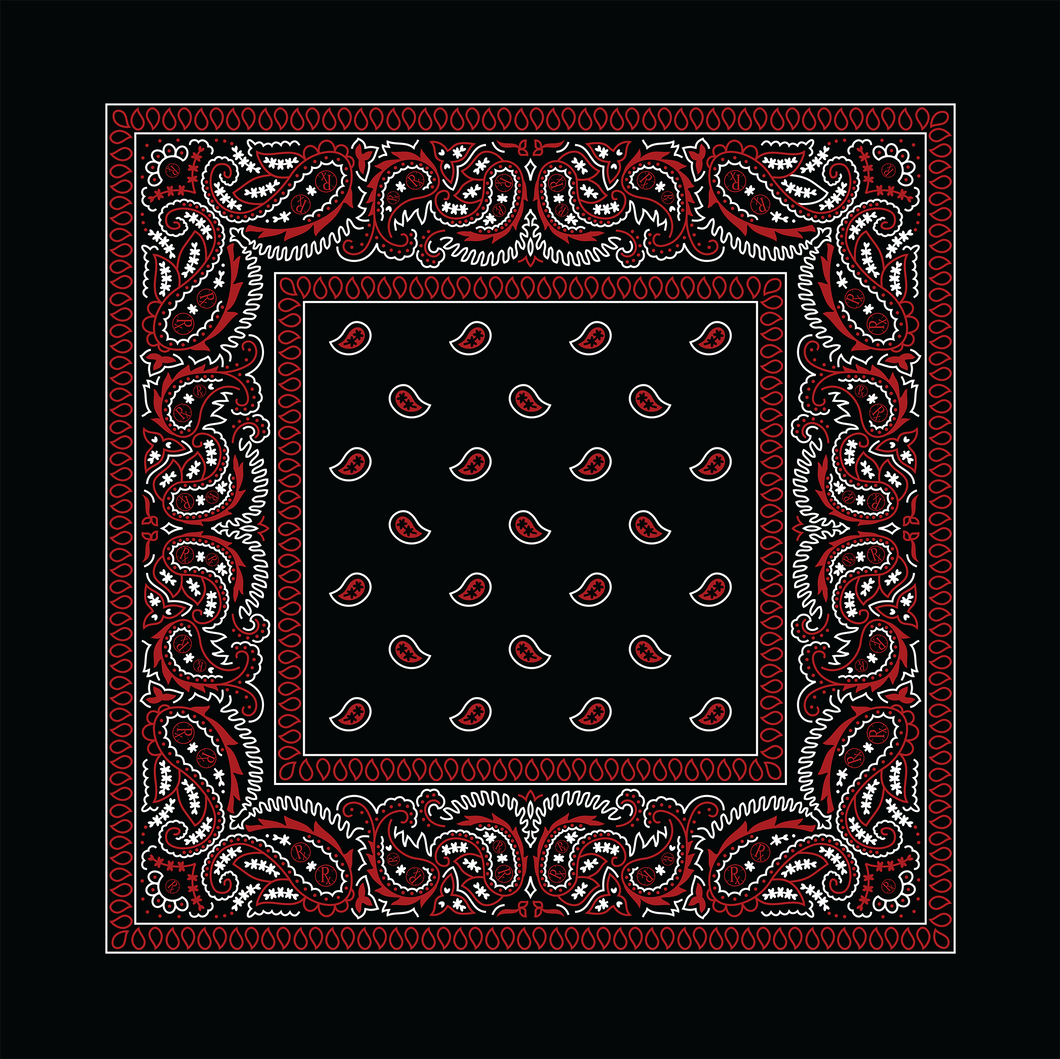 Rx Paisley Bandana - Black