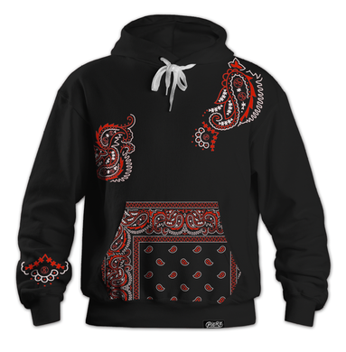 Rx Paisley Hoodie - Black