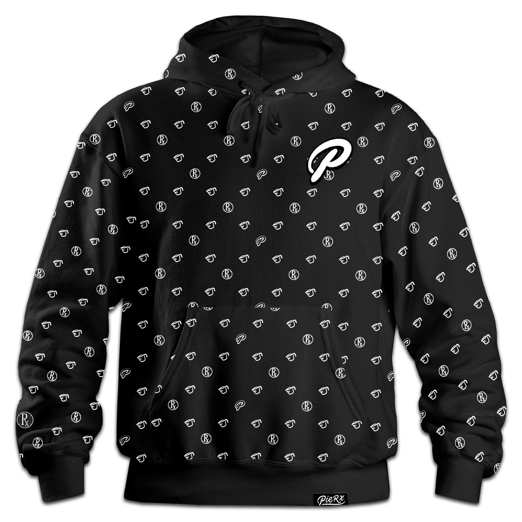 P Hoodie - Pattern Black