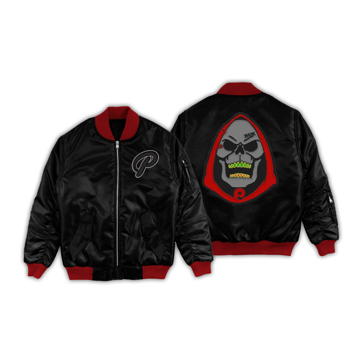 Bomber Jacket - SkeletRx - Black
