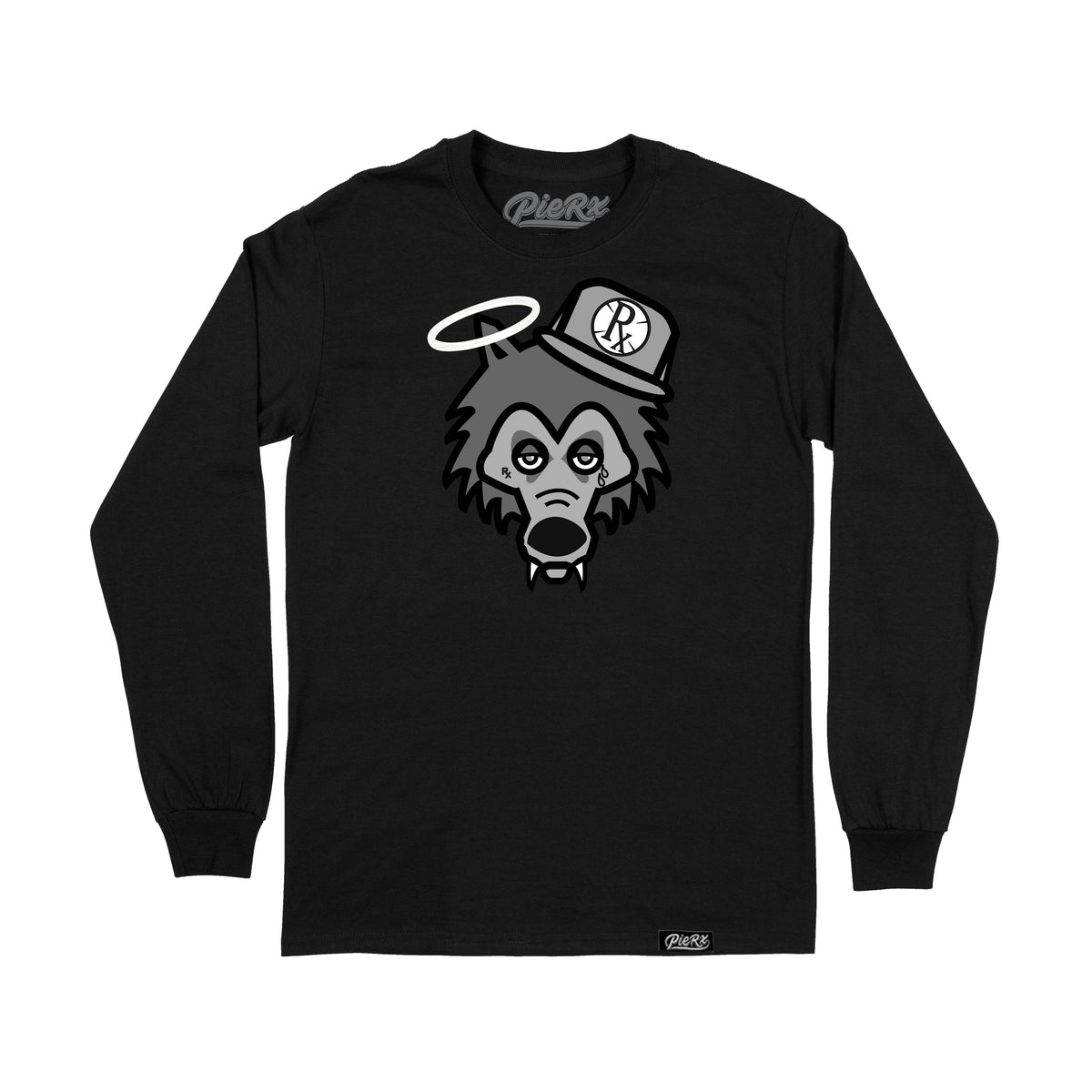 Rx Wolf Long Sleeve Shirt - Black/Gray