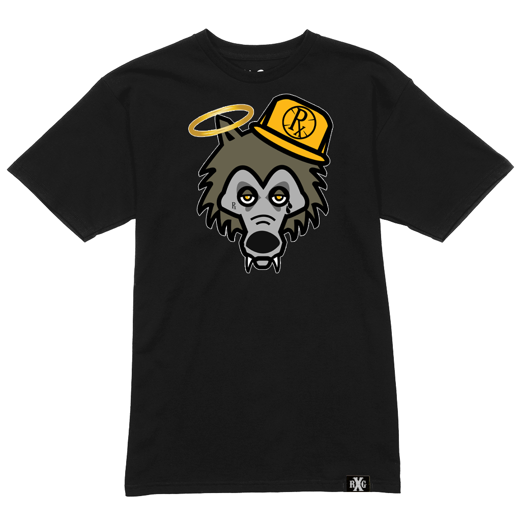 RxG Wolf w Yellow Hat - Black