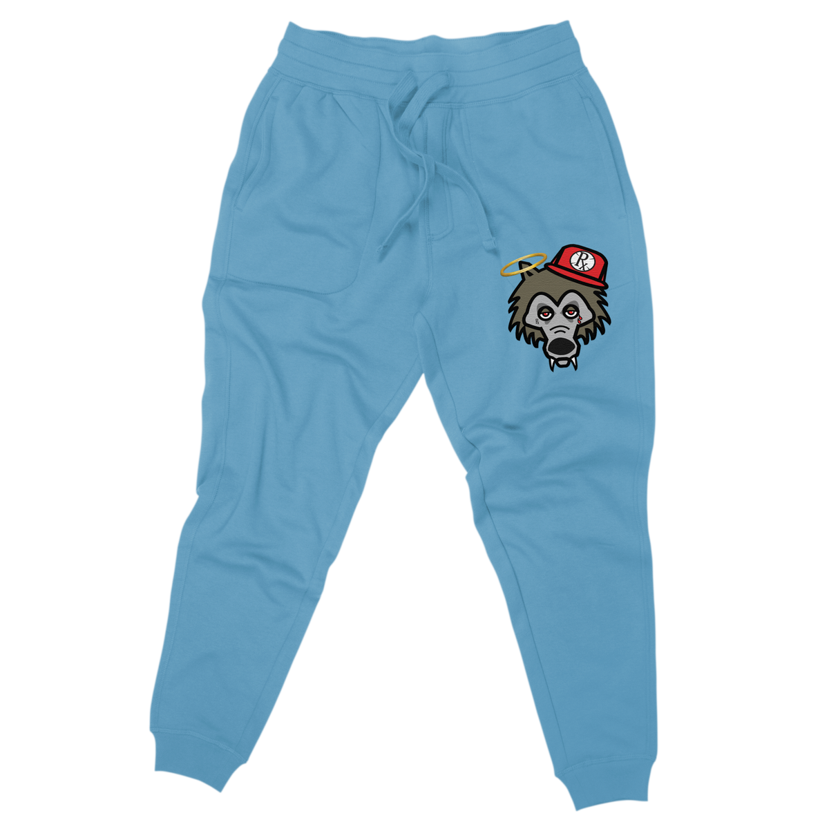 Rx Wolf Sweat Pants - Light Blue