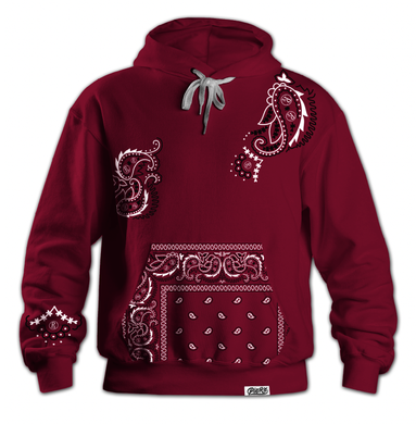 Rx Paisley Hoodie - Burgundy