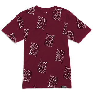 Rx Paisley Tee - Burgundy