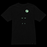 RxG Wolf Tee - Dark Charcoal Gray w Glow Eyes