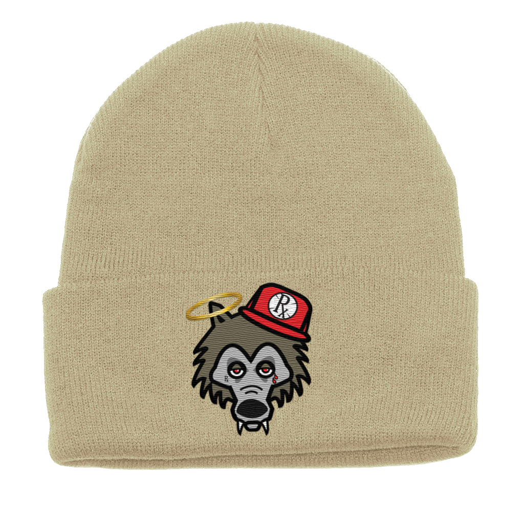 Beanie - Cream Rx Wolf