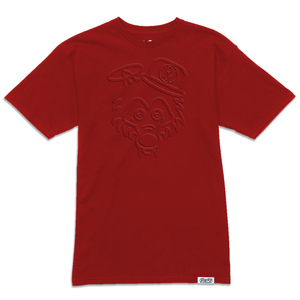 Embossed Rx Wolf Tee - Red