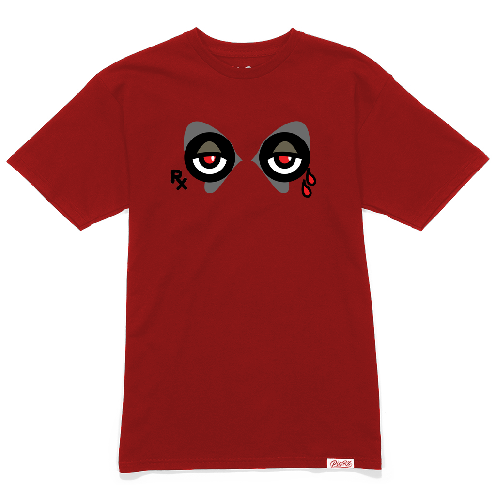 Wolf Eyes Slim Fit Tee - Red