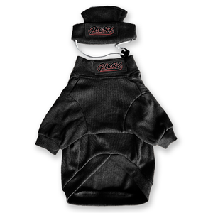 PupRx Whip Sweater and Beanie for Dogs (Red or Black)