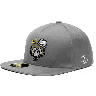 Snapback Hat - Rx Wolf w Gray Hat - Gray