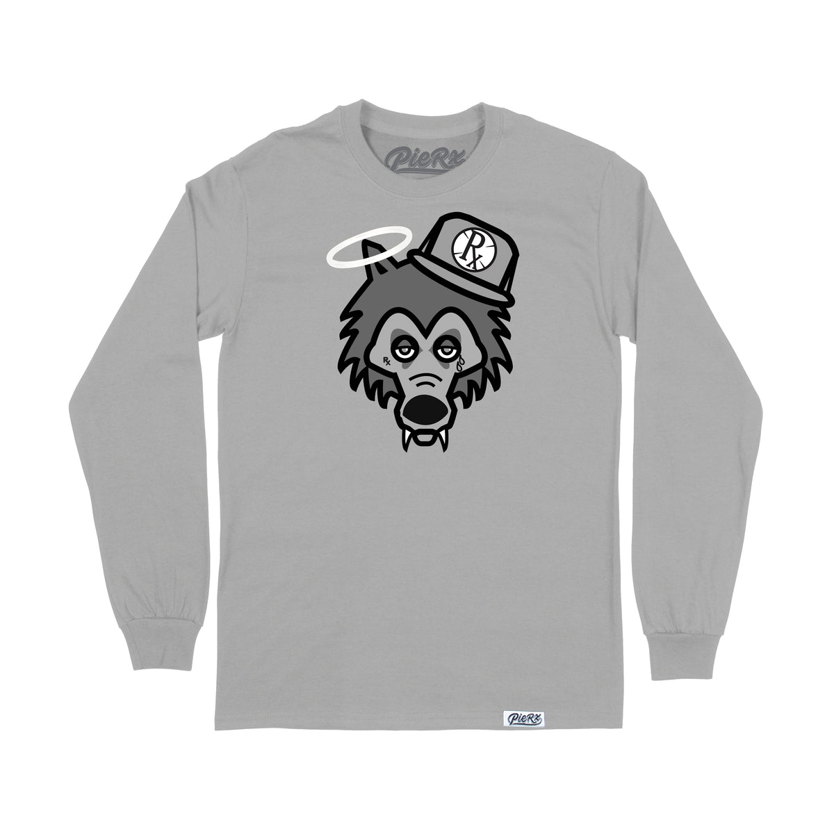 Rx Wolf Long Sleeve Shirt - Gray/Gray
