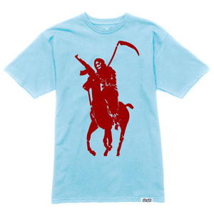 Narco Polo Tee - Light Blue/Red