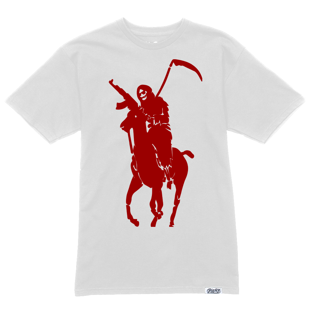 White polo with red horse hotsell