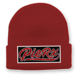 Beanie - Red Paisley Whip Game - Cardinal Red