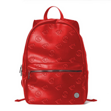 Load image into Gallery viewer, Rx Pattern Leather Backpack - Red