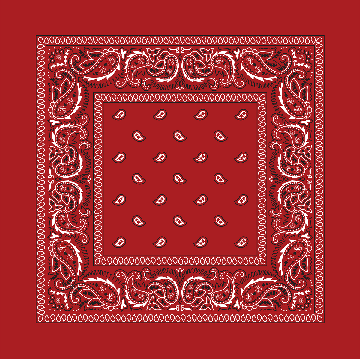 Rx Paisley Bandana - Red