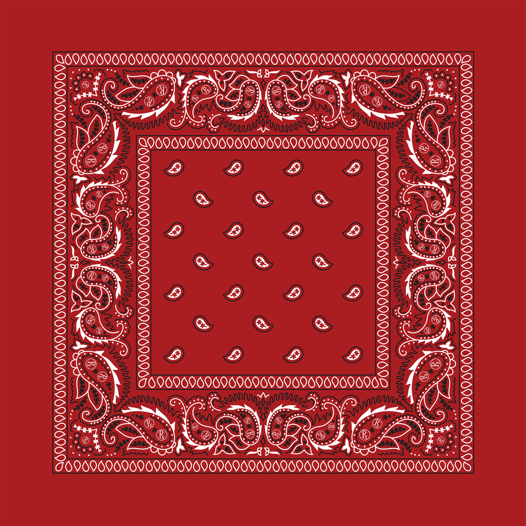 Rx Paisley Bandana - Red