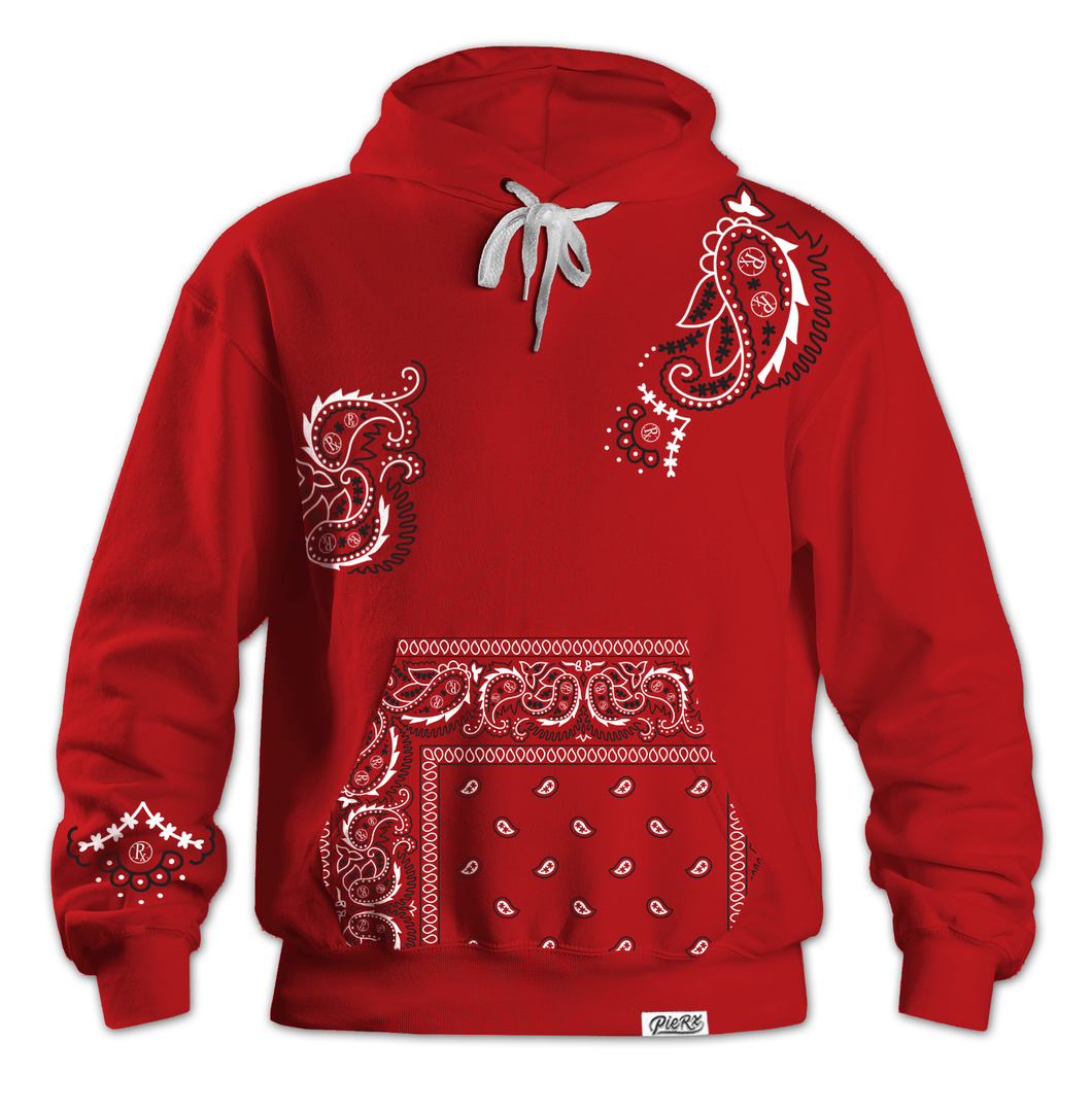 Rx Paisley Hoodie - Red