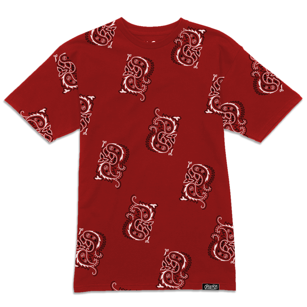 Rx Paisley Tee - Red