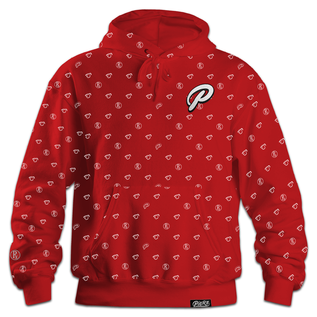 P Hoodie - Pattern Red