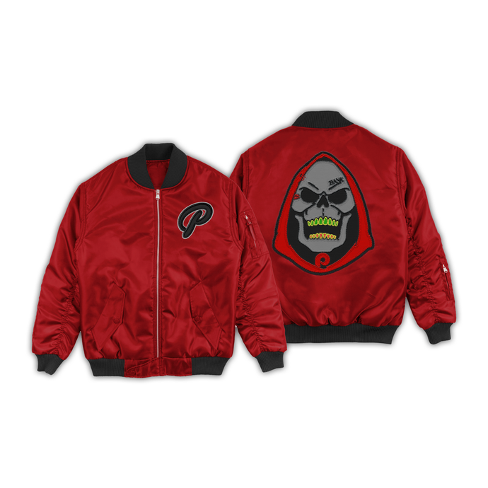 Bomber Jacket - SkeletRx - Red
