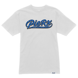 Whip Game Blue Paisley Tee - White