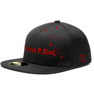 Snapback Hat - Written N Blood - Black